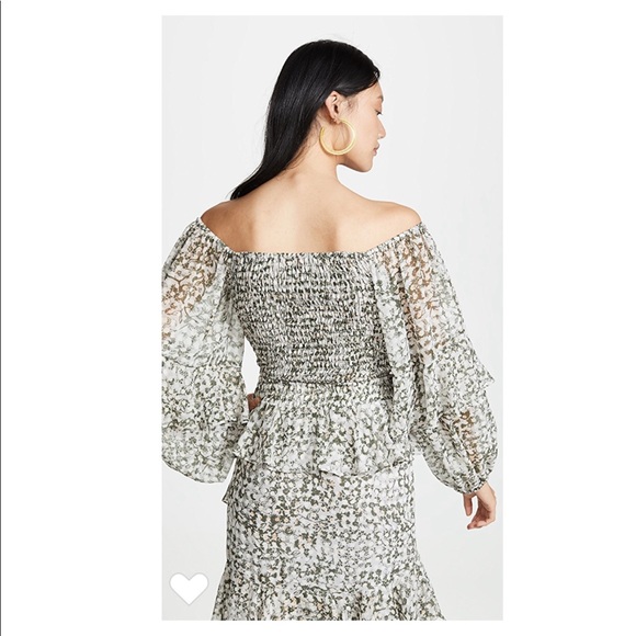 MISA Los Angeles*Floral Spectacular Top Med. $238 - Picture 4 of 8